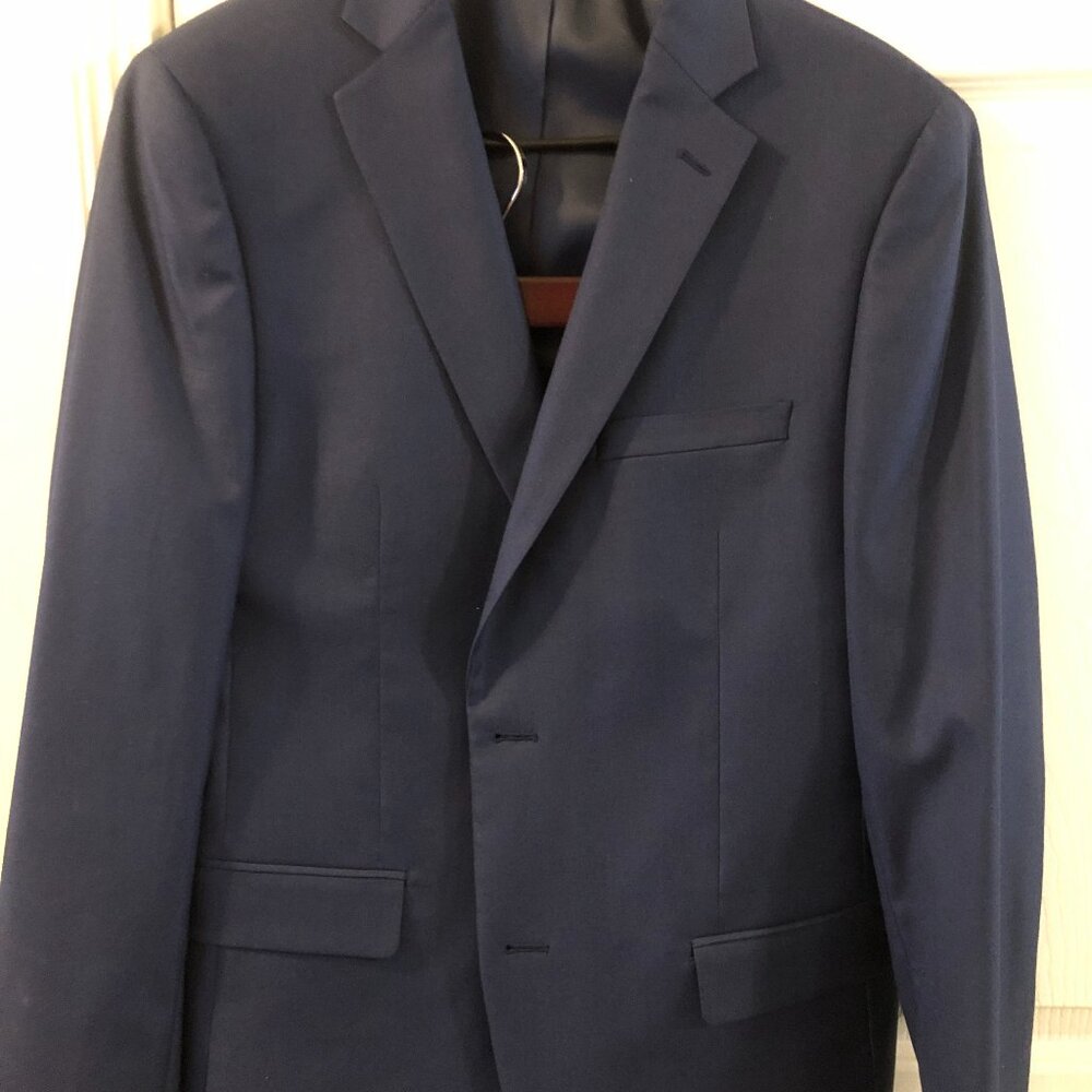 Macy's Men's Alfani Suit (Slim Fit) 40R Jacket, 30x32 Pants